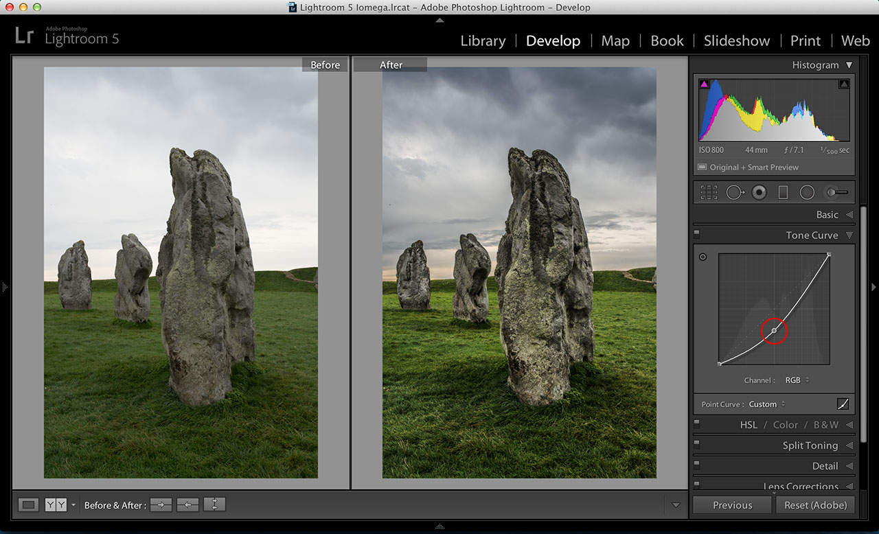 Lightroom HDR effect